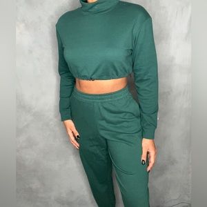 Emerald Green Crop Set